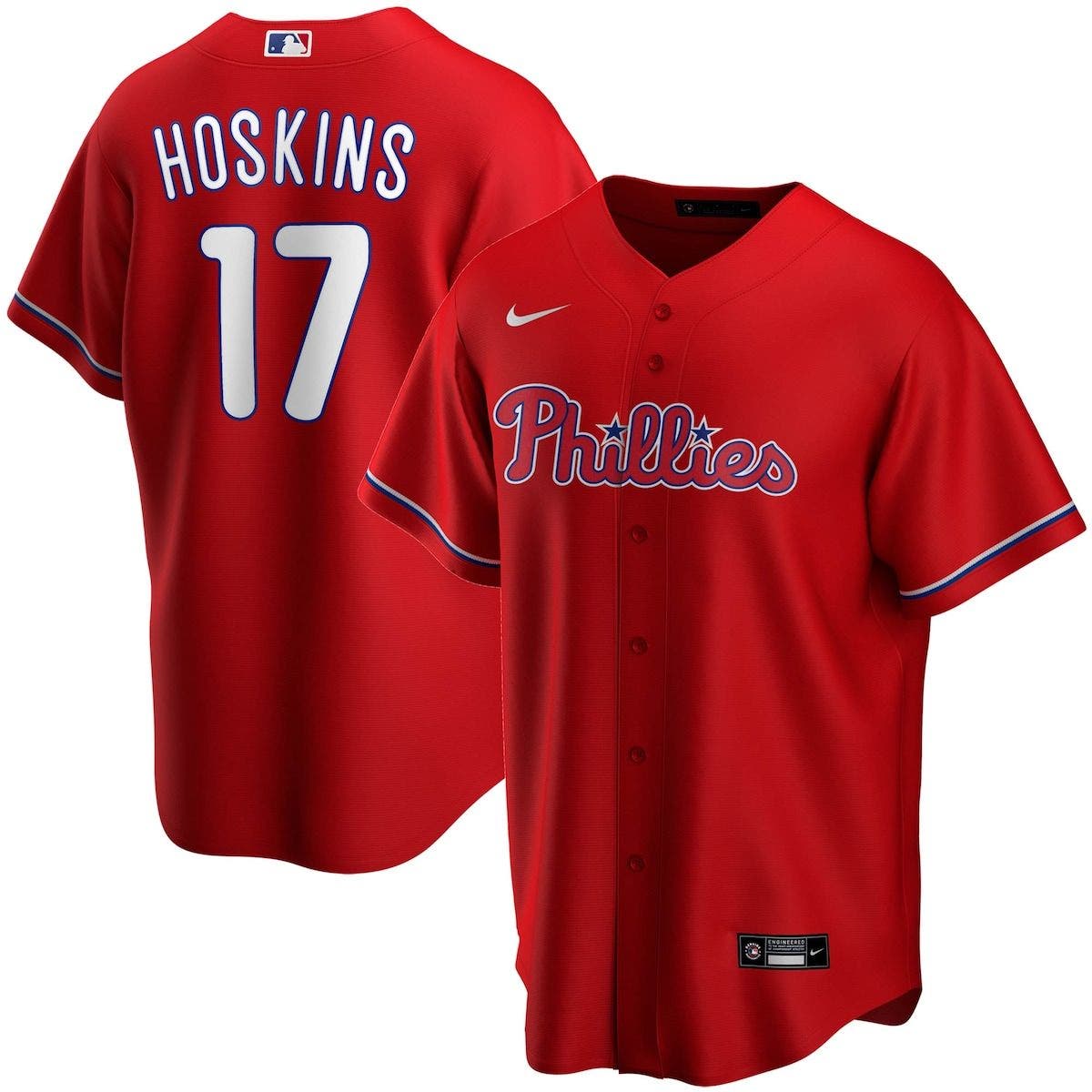 Outerstuff Rhys Hoskins Philadelphia Phillies Blue Youth Name and Number Jersey T-Shirt 